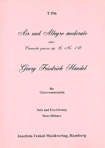 Air und Allegro aus Concerto grosso op.6,10 Gratis Versand
