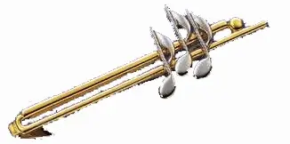 Echt Art of Music-Krawattenhalter, 3/8tel Noten g/s